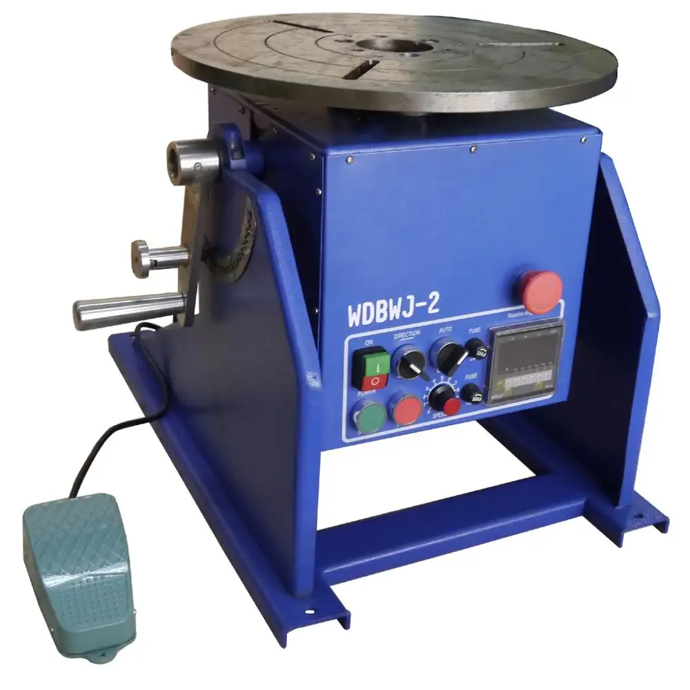 200KG Welding Positioner Machine WDBWJ-2 rotary tig welding table rotary welding table for tig mig