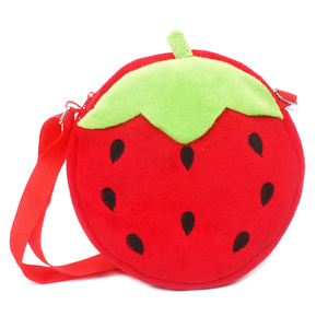 Nuovo stile piccolo carino <span class=keywords><strong>fragola</strong></span> a forma di uva peluche personalizzato portamonete borse a tracolla per bambini - Product Image 1