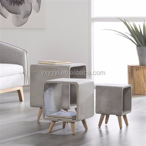<span class=keywords><strong>Tavolino</strong></span> da Caffè Moderno Design Nordico di Alta Qualità Fatto a Mano per Soggiorno <span class=keywords><strong>con</strong></span> Gambe <span class=keywords><strong>in</strong></span> Quercia e Lato <span class=keywords><strong>in</strong></span> Argilla Fibrosa - Product Image 2