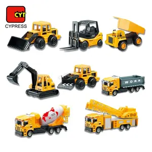 1/64 Small Construction Car Toys Sliding Engineering Die Cast Toys Vehicle