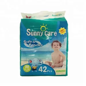 Недорогие детские подгузники Sunny Care из полиэтиленовой пленки, рынок Африки