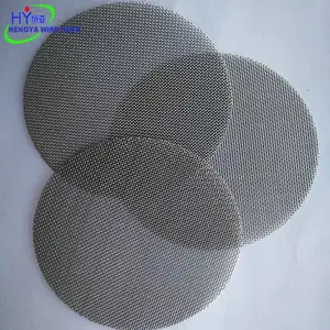 SUS 304 100 metal mesh one layer plain weave filter discs