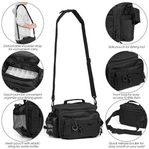 Bolsa de iscas de pesca ao ar livre, embalagem crossbody, bolsa de ombro - Product Image 4