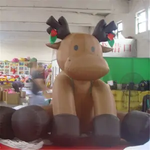 Giant inflatable Christmas moose/Holiday decoration inflatable cartoon deer for christmas decoration