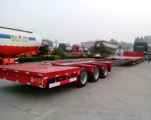 Huayu निर्माता खिंचाव और Widener वापस लेने योग्य बढ़ाई Flatbed विशेष ट्रेलर