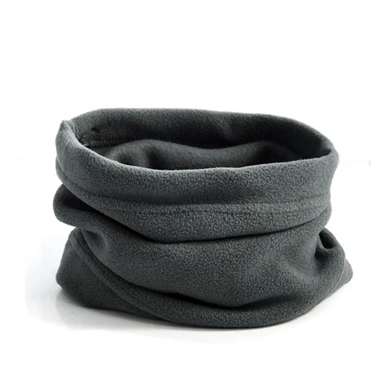 De lana térmica cuello bufanda tubo de máscara de cabeza pañuelo de cuello de polar más cálido