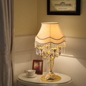 Simig Chiếu Sáng Phong Cách Hiện Đại Cổ Shades Kim Loại Tăng Pha Lê Sang Trọng Trang Trí Bảng Đèn Cho Giường Side Phòng Khách - Product Image 3