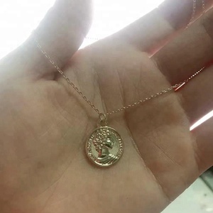 <span class=keywords><strong>Collana</strong></span> con Ciondolo a Forma di <span class=keywords><strong>Medaglione</strong></span> Vintage Xus, Avatar Regina, Moneta in <span class=keywords><strong>Oro</strong></span> 18k - Product Image 5