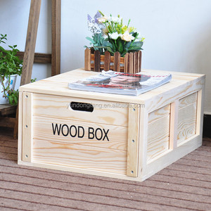 Boîte de rangement en bois faite à la main, nouveau design, boîte à jouets en bois multifonctionnelle, vente en gros - Product Image 3