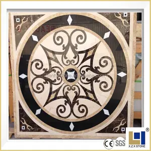 Trực Tiếp Tại Xưởng Bán Trung Quốc Phổ Biến Sang Trọng Meddalion 36 ''Sàn Tia Nước Marble Medallion Cho Khách Sạn & Biệt Thự