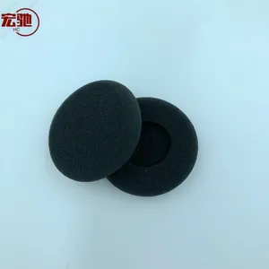 经典黑色海绵泡沫耳垫，用于耳塞防滑和清洁
