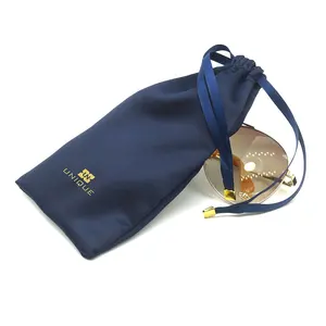 Toptan özel tasarım çevre dostu büzgülü torba ipek taşıma göz gözlük çantası
