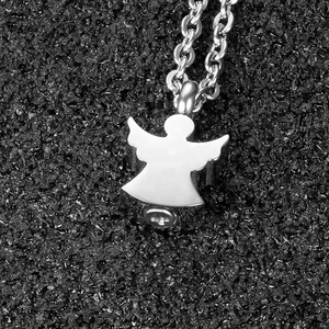 Stainless Steel Cremation Angel Pendant for Keepsake Waterproof Steel <strong>Necklace</strong> for <strong>Ash</strong> <strong>Holding</strong> Cremation Angel Pendant - Product Image 3