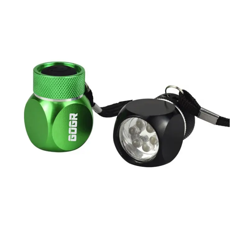 Wholesale Promotion Gift Light Square Flash Light Keychain MIni Led Flashlight