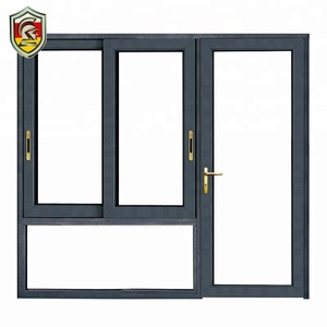 Finestre per porte scorrevoli in alluminio stile casa moderna africana dal fornitore della cina finestre scorrevoli nere - Product Image 1