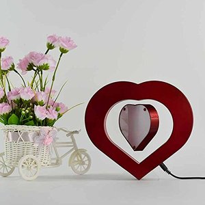 Regalos amor corazón forma levitación magnética marco de fotos flotante en el aire pantalla - Product Image 1
