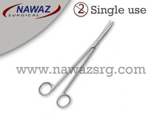 กรรไกร metzenbaum แบบตรงขนาด14ซม. ทำจากสเตนเลสเครื่องมือผ่าตัดใช้ครั้งเดียวแบบใช้แล้วทิ้ง - Product Image 2