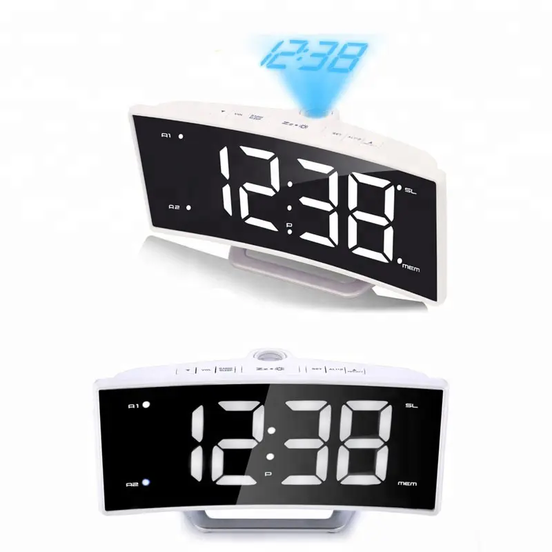 Digital Projection Alarm Clock Radio / USB charging alarm clock radio