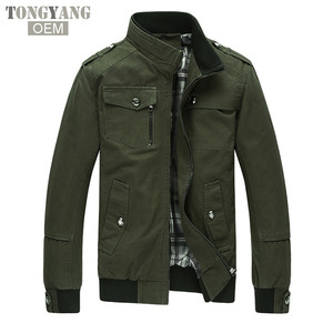 TONGYANG Casual <span class=keywords><strong>giacca</strong></span> da <span class=keywords><strong>uomo</strong></span> <span class=keywords><strong>giacca</strong></span> primaverile <span class=keywords><strong>uomo</strong></span> cappotti inverno capispalla maschile autunno soprabito kaki 4XL - Product Image 2