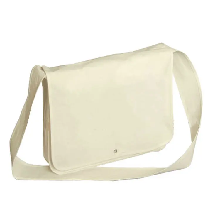 High Quality Cotton Bag Custom High Quality Organic Eco Cotton Canvas Messenger Bag