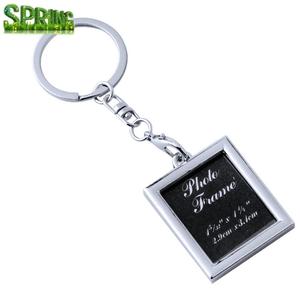 Sáng Tạo Vuông Vòng Tròn Trái Tim Khung Ảnh Móc Chìa Khóa Kim Loại Đơn Giản <span class=keywords><strong>Keyring</strong></span> Ảnh Móc Chìa Khóa Quà Tặng Mới Cho Người Yêu - Product Image 6