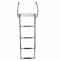 Échelle pliante réglable en acier inoxydable robuste pour bateau marin yacht