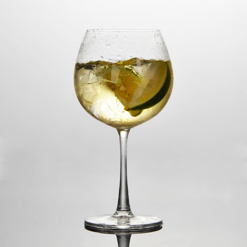 Thin rim 23oz custom stemmed lead free crystal large goblet wine glass gin glass