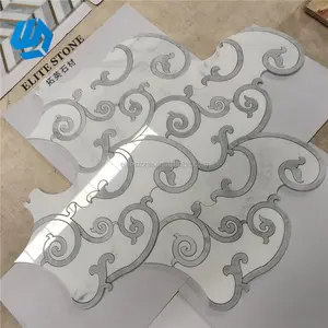 Parquet Waterjet Patter Marble Mosaic For Floor