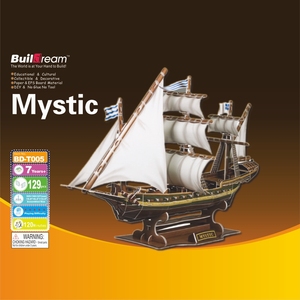 3D kağıt korsan gemisi modeli bulmaca-santa <span class=keywords><strong>Maria</strong></span> gemi DIY 50 parça altında çocuklar için eğitici oyuncak ev dekor - Product Image 2