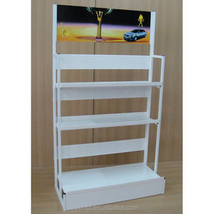 Garasi Toko Mesin Presentasi Pelumas Promosi 3 Lapisan Baja Rak Ritel Pameran Lantai Berdiri Logam Rak - Product Image 3