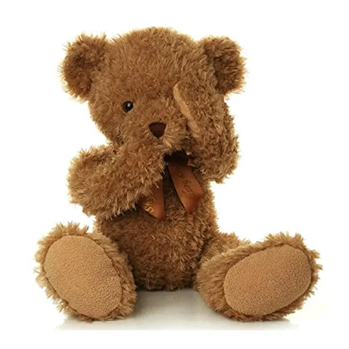 Gefüllte Fuzzy Animals Spielzeug Schüchterner Teddybär mit magnetischem Baby Boy Girl Kinder Plüsch tier