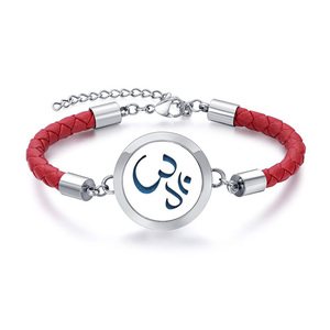 Personnalisé En Acier Inoxydable Magnétique Aromathérapie Huile Essentielle En <span class=keywords><strong>Cuir</strong></span> <span class=keywords><strong>Bracelet</strong></span> de Médaillon de Diffuseur de Parfum - Product Image 5