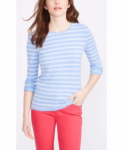 54% <span class=keywords><strong>cotone</strong></span>/44% Modal/2% Spandex girocollo Pullover maglione lavorato <span class=keywords><strong>a</strong></span> <span class=keywords><strong>maglia</strong></span> <span class=keywords><strong>a</strong></span> <span class=keywords><strong>righe</strong></span> da <span class=keywords><strong>donna</strong></span> - Product Image 4