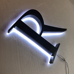 Kim Loại Màu Đen Chữ 3D <span class=keywords><strong>Chrome</strong></span> Chữ Thắp Sáng Bảng Chữ Cái Kim Loại Ký Tự - Product Image 1