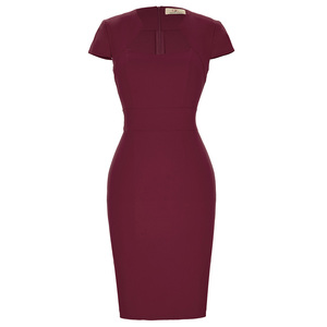 strapless open back dress Things Between Della Red Gingham Puff Sleeve Maxi Dress main image 0