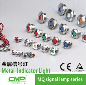 CMP 12 Mét Kim Loại Không Thấm Nước Led Pilot Ánh Sáng 6 Màu Chỉ Số Ánh Sáng