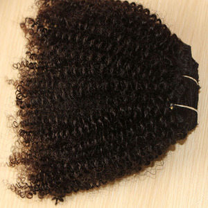 Bonne rétroaction en gros non transformés brésiliens crépus bouclés vierges remy tissage de <span class=keywords><strong>cheveux</strong></span> humains/trame/extension/mèche - Product Image 3