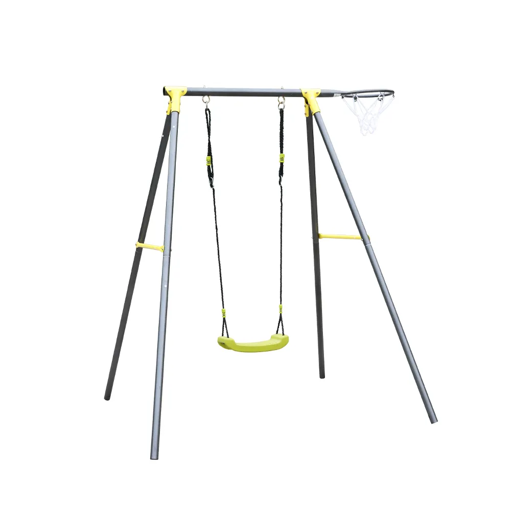 Sân Chơi Thiết Bị Sân Vườn Ngoài Trời Trẻ Em Swing Set Với Kim Loại