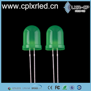 Color difuso <span class=keywords><strong>0</strong></span>,06 W rojo amarillo verde azul ámbar blanco 10mm ronda Dip Led diodo Chip con 45 grados - Product Image 2