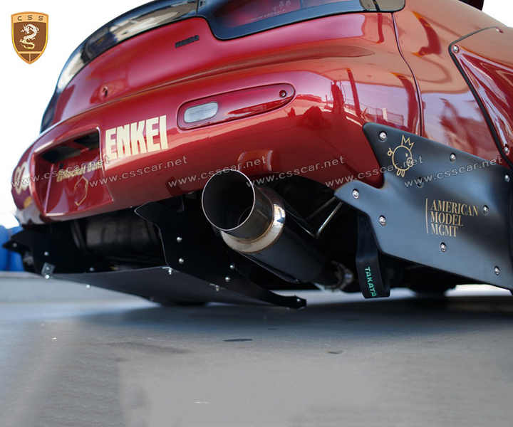 Горячий поворот тела комплект для mazda rx7 rocket bunny волокно стекло тела комплект