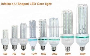 Bombilla LED CFL de Maíz IN-CL101 en Forma de U, 3U <span class=keywords><strong>4U</strong></span> 5U, Ahorro de Energía, 7W 12W 16W 20W 24W 30W 36W 40W 50W 70W - Product Image 6