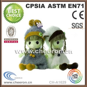 tùy chỉnh tất cả các loại nhồi bông thỏ con búp bê với màu xanh lá cây mũ - Product Image 3