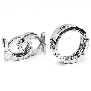 Fashion Jewellery Personalized Creative Kiss Fish New Design Finger Silver Stainless Steel Couple Ring