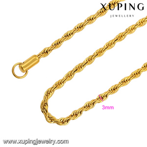 43022 prix de Gros vente chaude En Acier Inoxydable Bijoux 2018 xuping or chaîne collier - Product Image 4