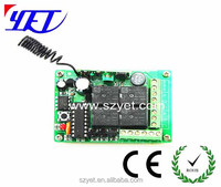 Receptor de Control Remoto de 4 Canales con Código de Aprendizaje de 12v/24v y 433mhz, YET404PC