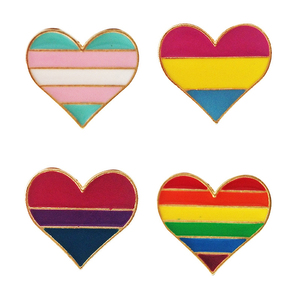 <span class=keywords><strong>Alta</strong></span> calidad de encargo barato en forma de corazón de arco iris pin de solapa de esmalte para <span class=keywords><strong>gay</strong></span> - Product Image 1