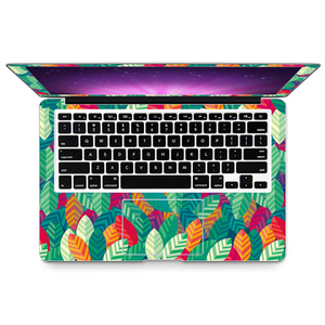 Autocollant de peau de couverture complète personnalisé de conception de fleur peau d'ordinateur portable étanche <span class=keywords><strong>pour</strong></span> Mac Air Pro Retina 11 "12" 13 "15 autocollants personnalisés Die Cu - Product Image 2