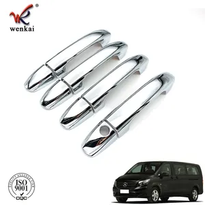 Plastik ABS Krom Handle Pintu untuk Mercedes-Benz Vito Metris V-Kelas 2014-2019 Aksesoris Mobil