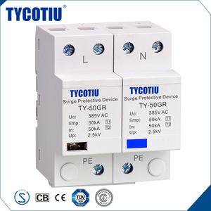 TYCOTIU Tapa Que Vende Productos Clase <span class=keywords><strong>I</strong></span> Descargador de Sobretensiones Contra Sobretensiones Dispositivo de Protección Contra Rayos - Product Image 1