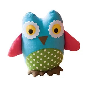 2022 Beautiful Unique Owl Decoration Door Stop Owl Stuffed Toy Filled With PP Cotton And Sand Bag